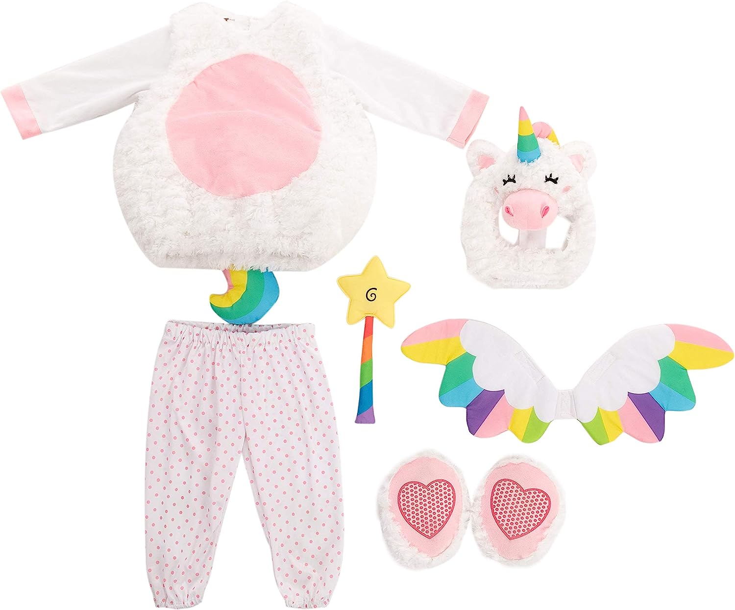 Spooktacular Creations Cute Lil’ Baby Unicorn Costume with Wings and Star Wand for Halloween Dress Up Party, Cosplay Party - Image 6
